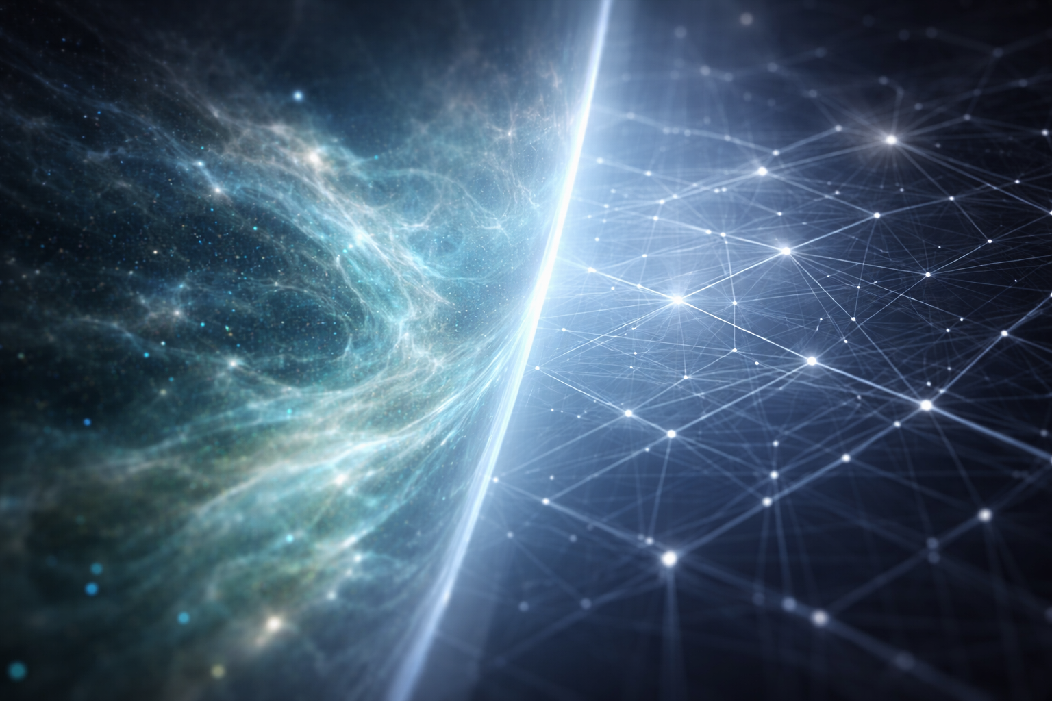 A barely perceptible transition between two regimes, where everything looks continuous, until you notice the rules have changed